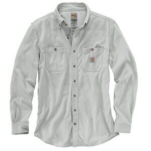 NEW $120 Carhartt FR Flame Resistant Force Cotton Hybrid Shirt! 2XLT Gray 101698